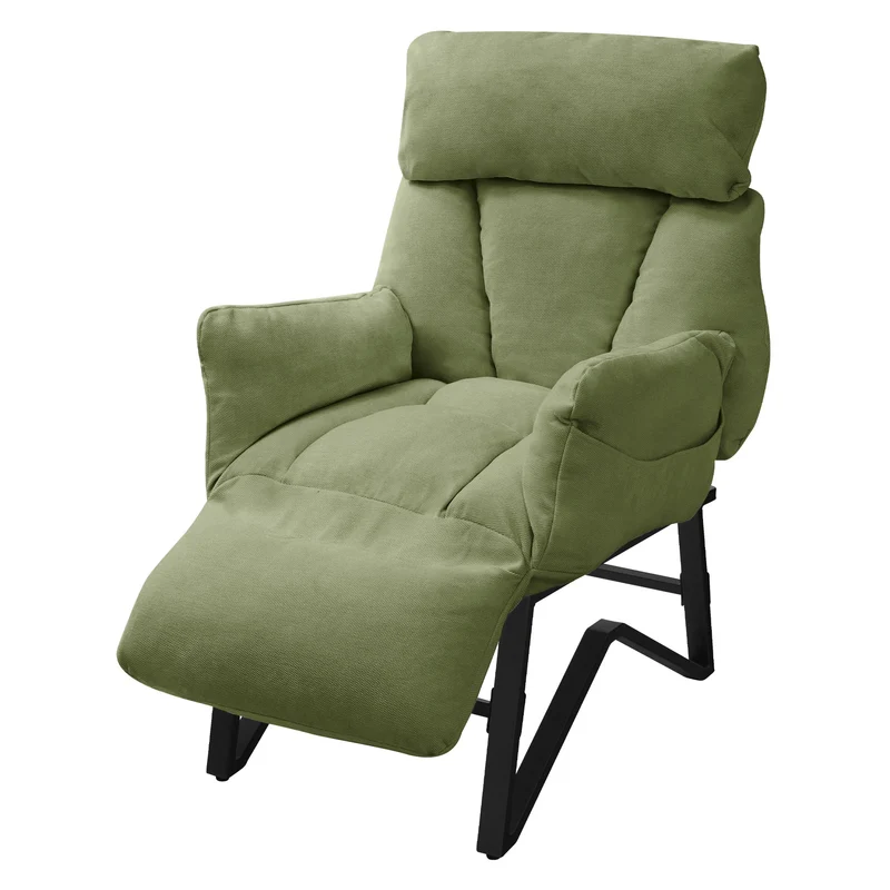 Relaxsessel in Leinen-Optik mit Armlehne & Liegefunktion ML-Design