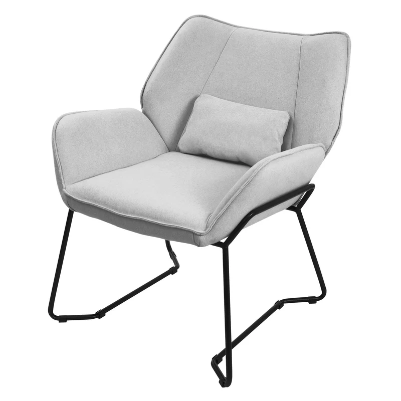 Relaxsessel Loungesessel mit Leinenbezug mit Armlehne ML-Design