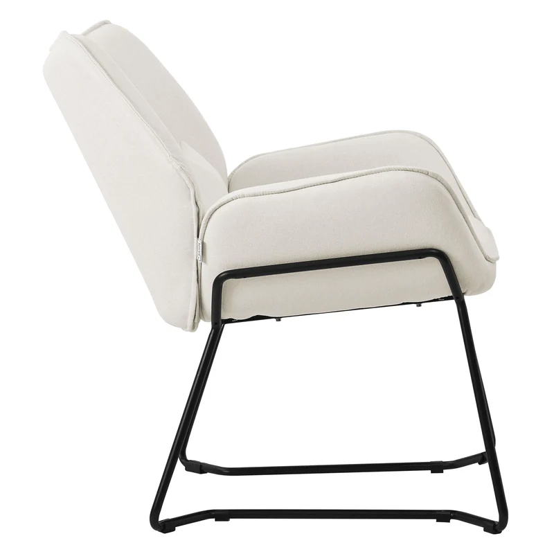 Relaxsessel Loungesessel mit Leinenbezug mit Armlehne ML-Design