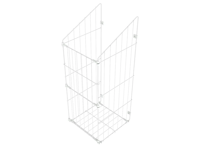 Faltbarer Wäschekorb 60cm - Weiß