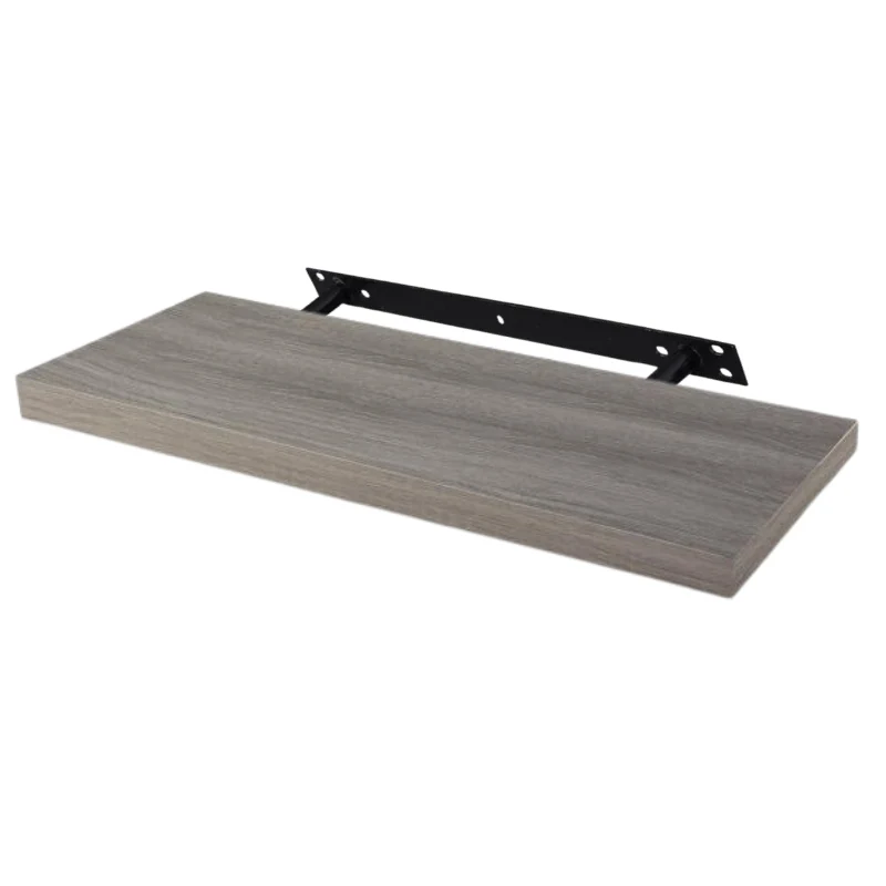 Verdecktes Bücherregal - 3er Pack - Graue Eiche - 60cm