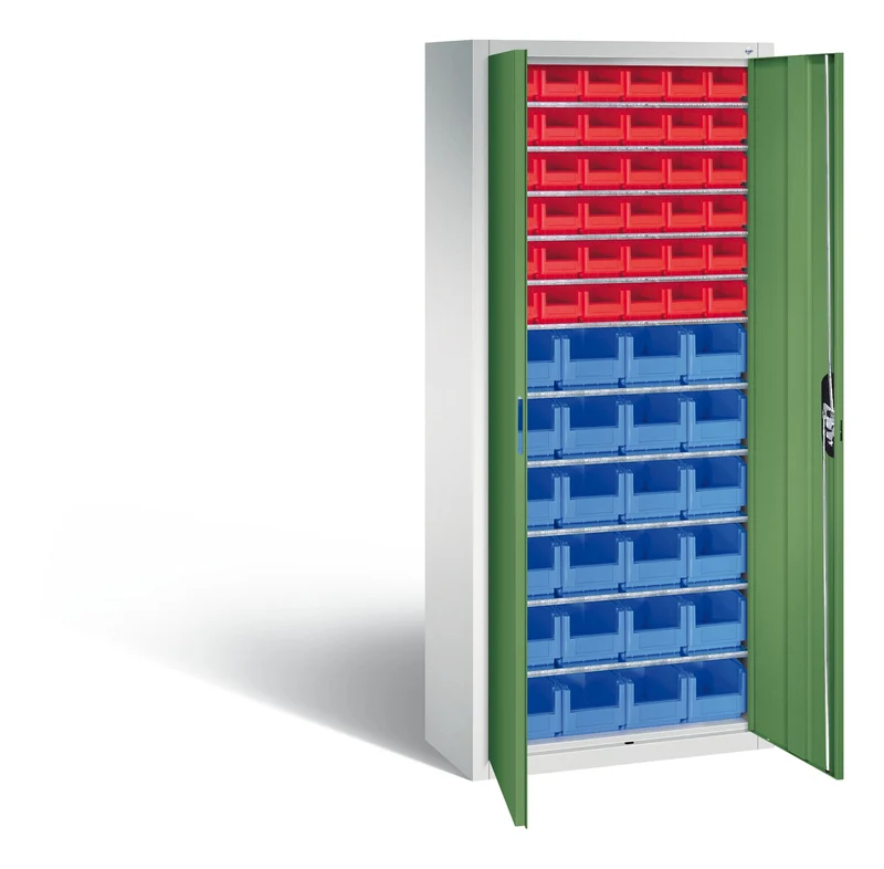 Magazinschrank mit 9–14 Fachböden – Traglast 70 kg, in RAL-Farben