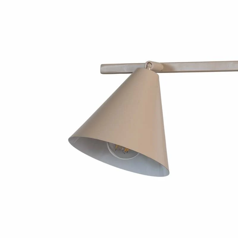 B-Ware Hängeleuchte Form 4 beige Metall 4-flammig E27 dimmbar 120 cm Aldex