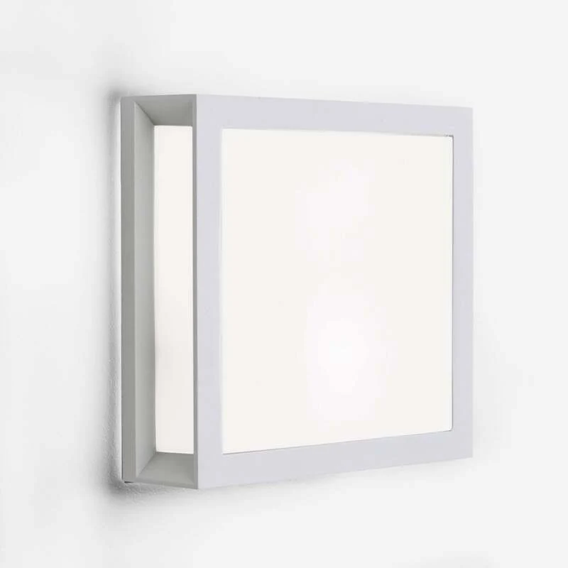 B-Ware Außenwandleuchte Henry LED Gartenleuchte Wandleuchte Lampe weiß IP44 26x26cm