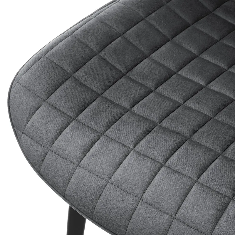 Esszimmerstuhl Set mit Rückenlehne Waffel Steppung ML-Design