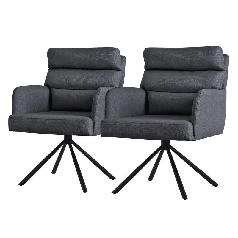 Esszimmerstuhl aus gewebtem Stoff mit abnehmbaren Kissen ML-Design