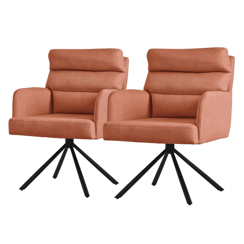 Esszimmerstuhl aus gewebtem Stoff mit abnehmbaren Kissen ML-Design