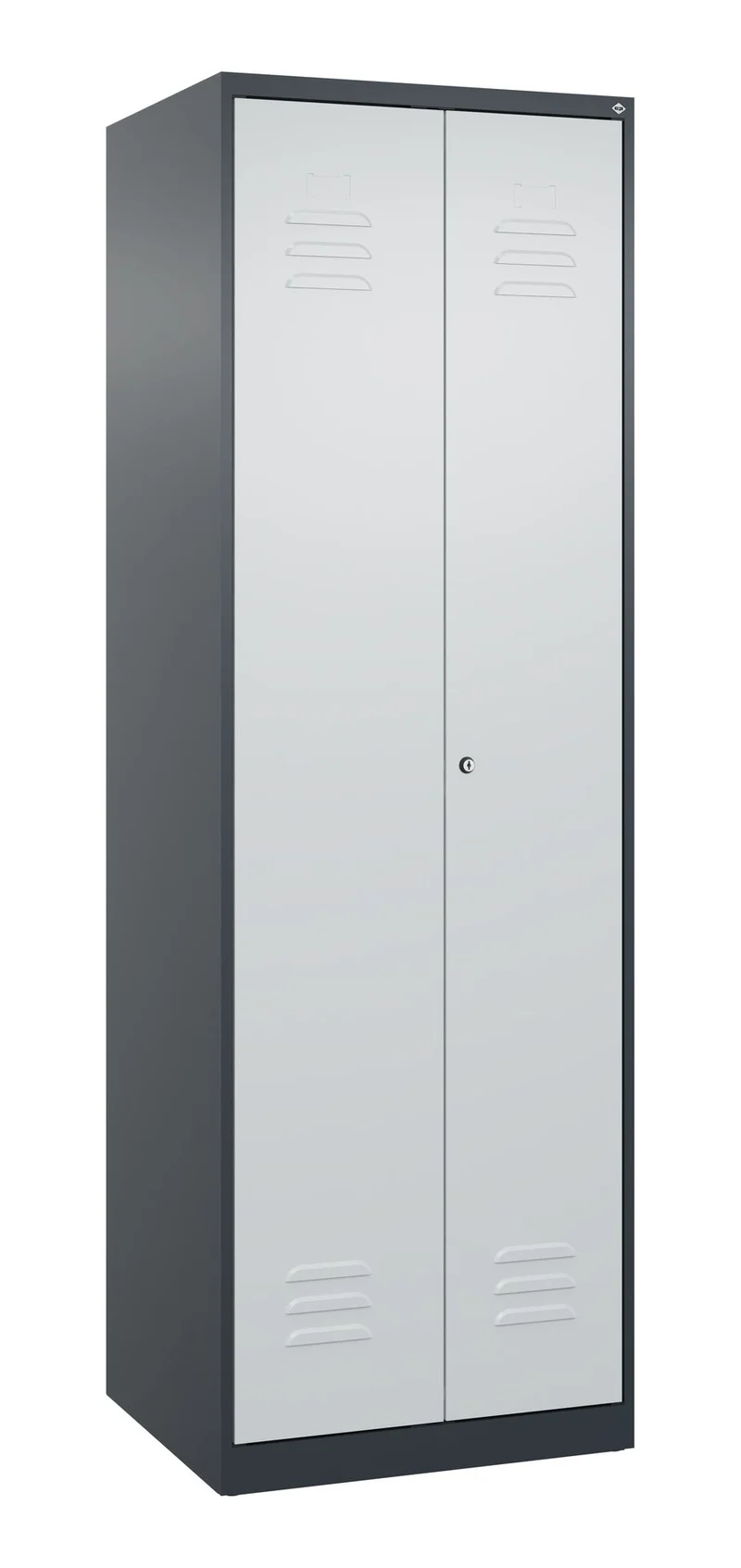 Putzmittel-Spind Classic Plus mit 2 Abteile aus Stahl