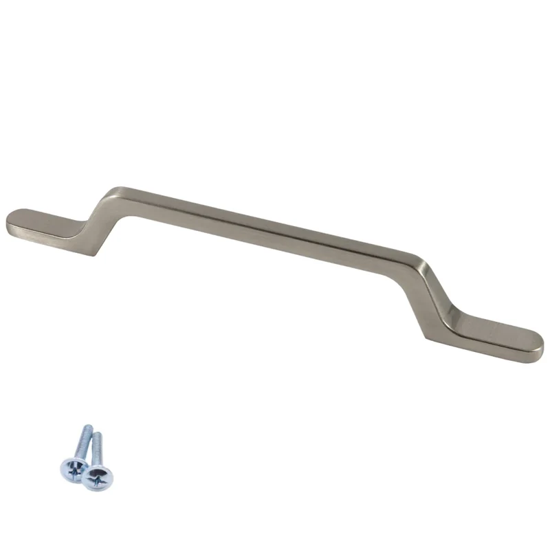Möbelgriff 160mm U098 - Gebürsteter Stahl