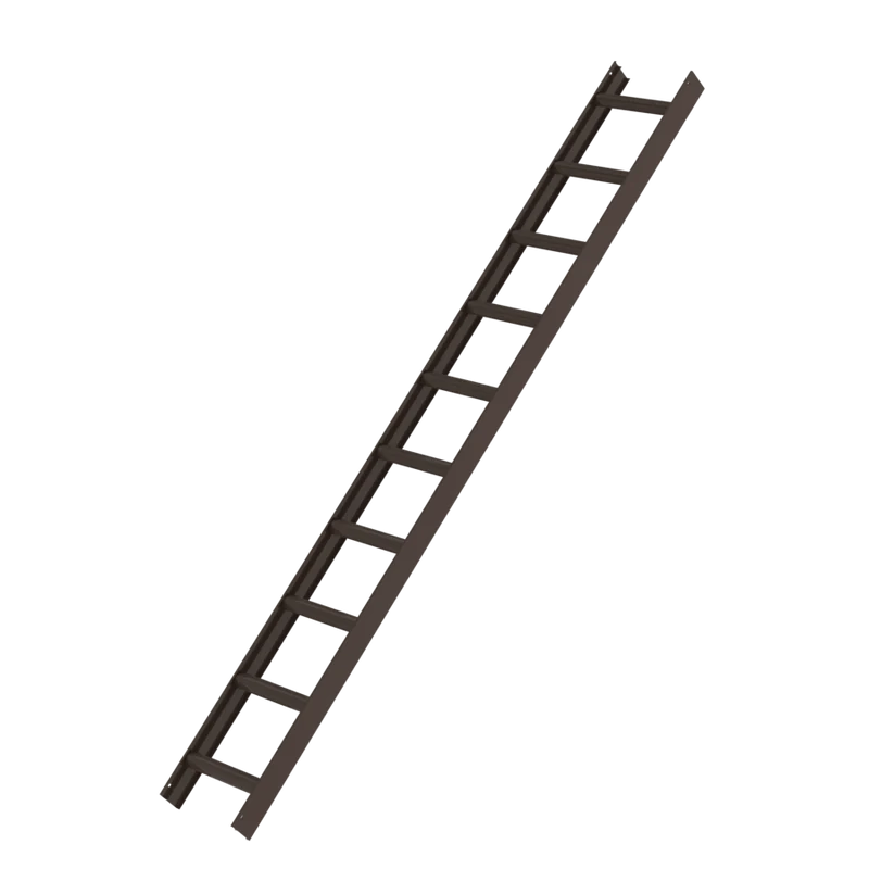 Dachleiter Braun pulverbeschichtet aus Aluminium