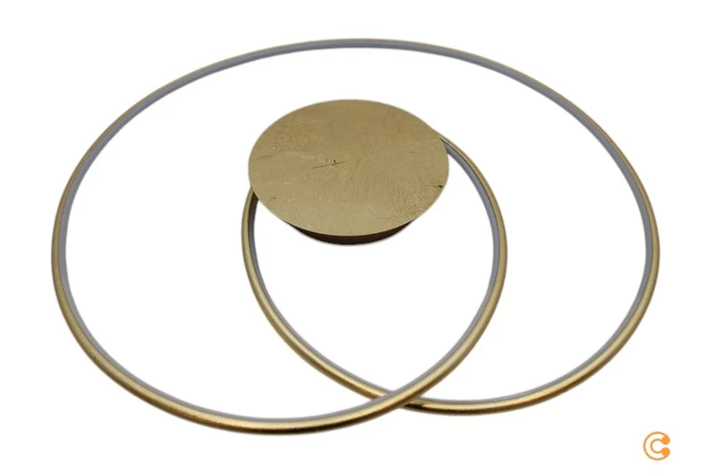 B-Ware Lindby Deckenleuchte Deckenlampe LED Joline gold Metall Kunststoff Wohnraum Bele