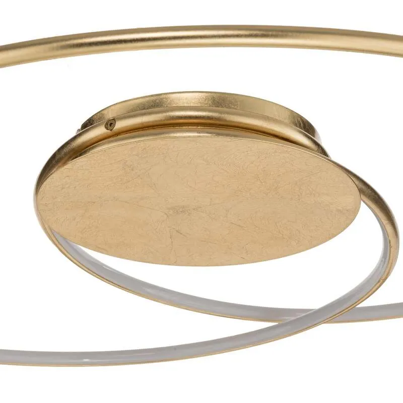 B-Ware Lindby Deckenleuchte Deckenlampe LED Joline gold Metall Kunststoff Wohnraum Bele
