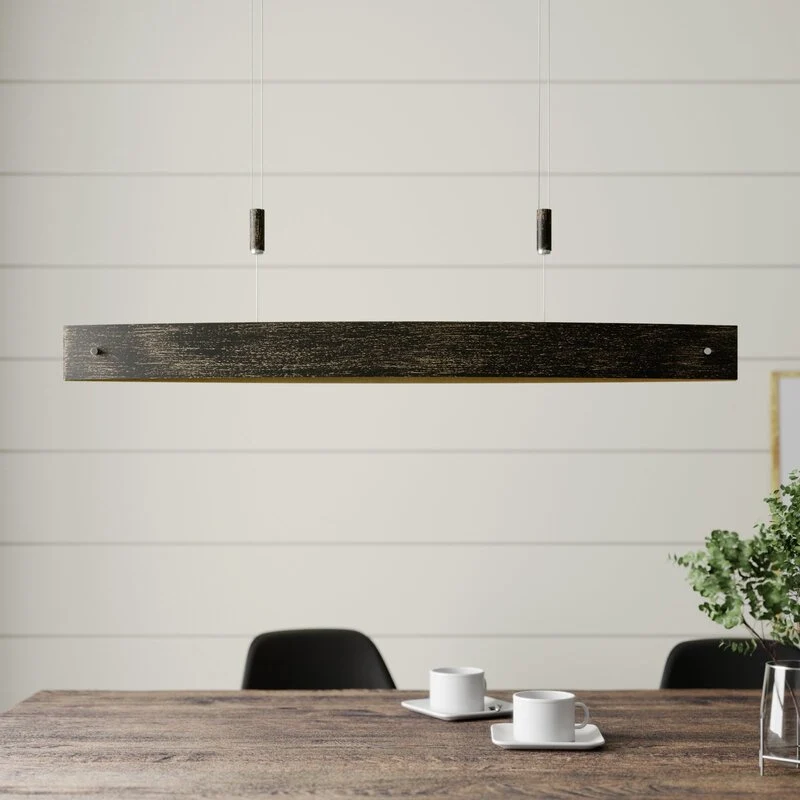 C-Ware Lucande Pendelleuchte Hängeleuchte LED Lampe schwarz gold Metall Touchdimmer