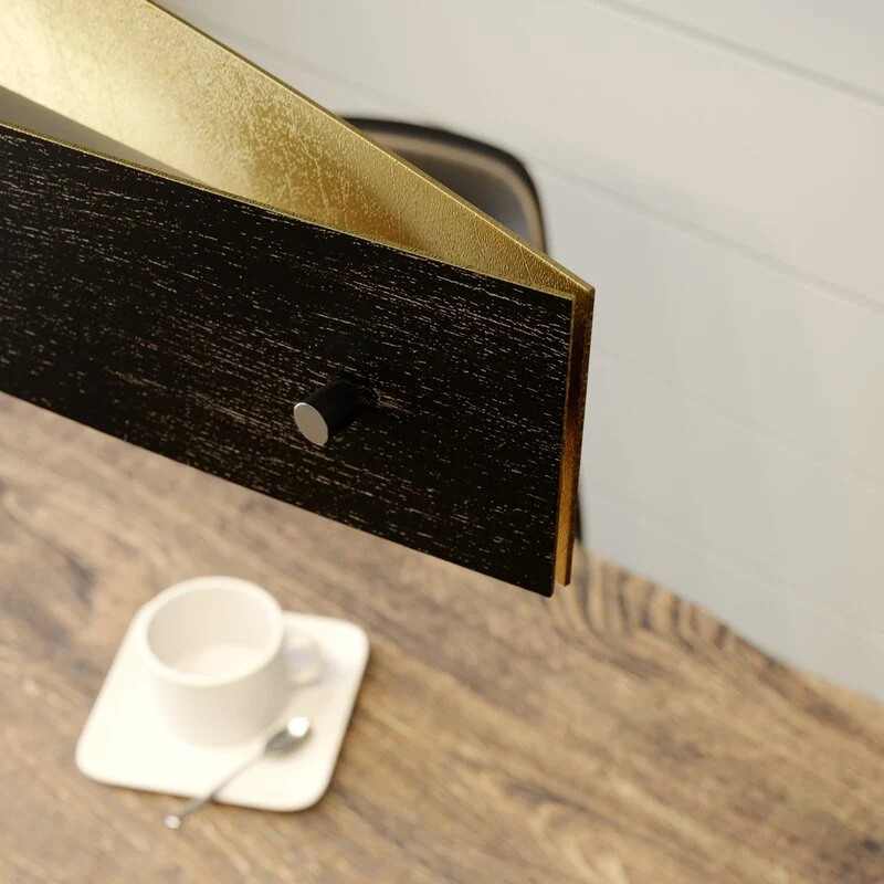 C-Ware Lucande Pendelleuchte Hängeleuchte LED Lampe schwarz gold Metall Touchdimmer