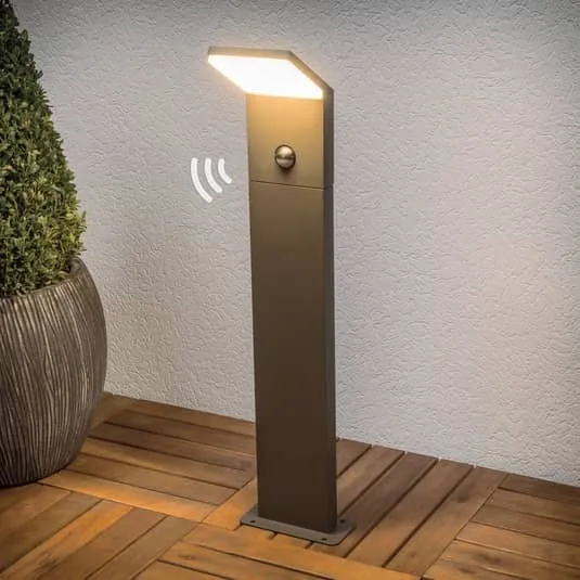 B-Ware Lucande Grafitgraue Led Wegeleuchte Außenleuchte Lampe Leuchte Nevio Gartenlampe