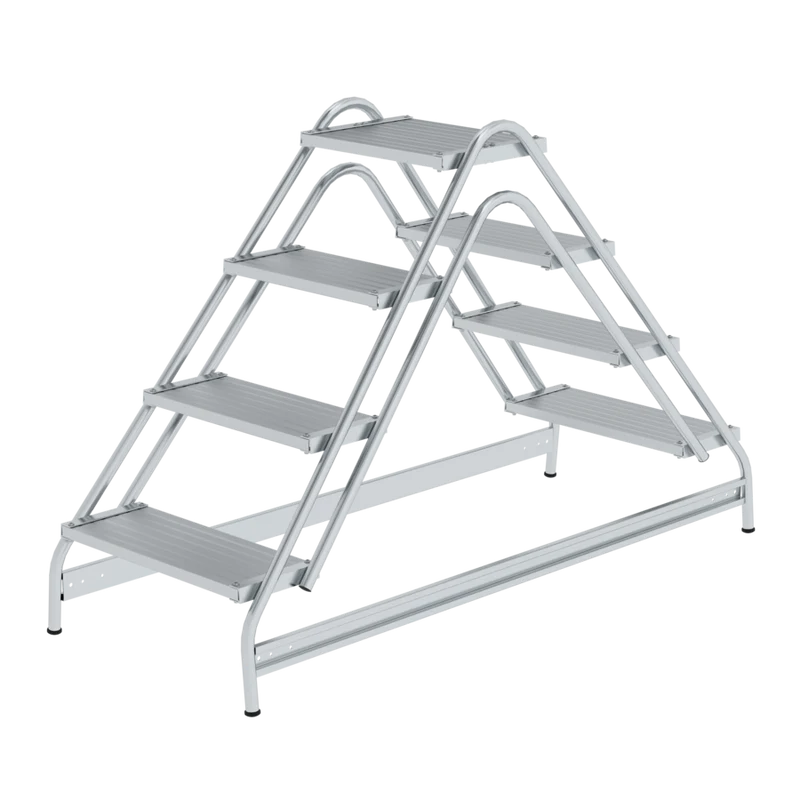 Arbeitspodest beidseitig begehbar Aluminium geriffelt
