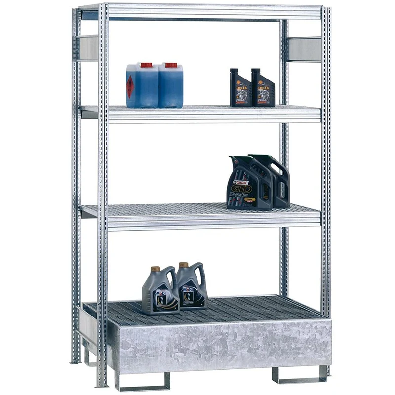 Umweltregal mit Auffangwanne Fachlast 250 kg