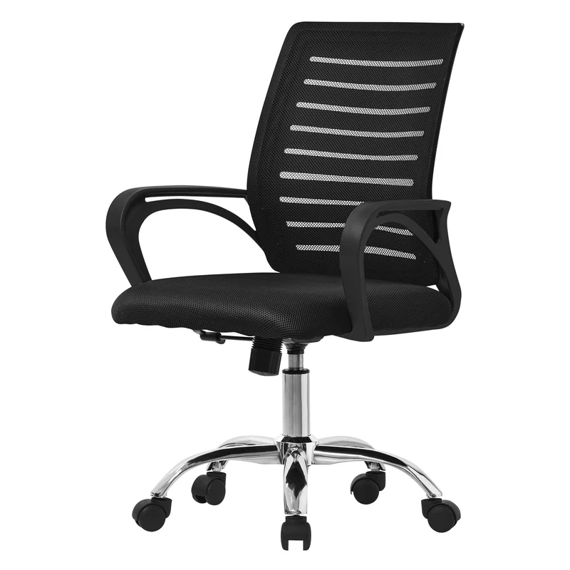 Schreibtischstuhl Classic Ergonomischer Bürostuhl mit Armlehnen Netzgewebe mit Rollen ML-Design