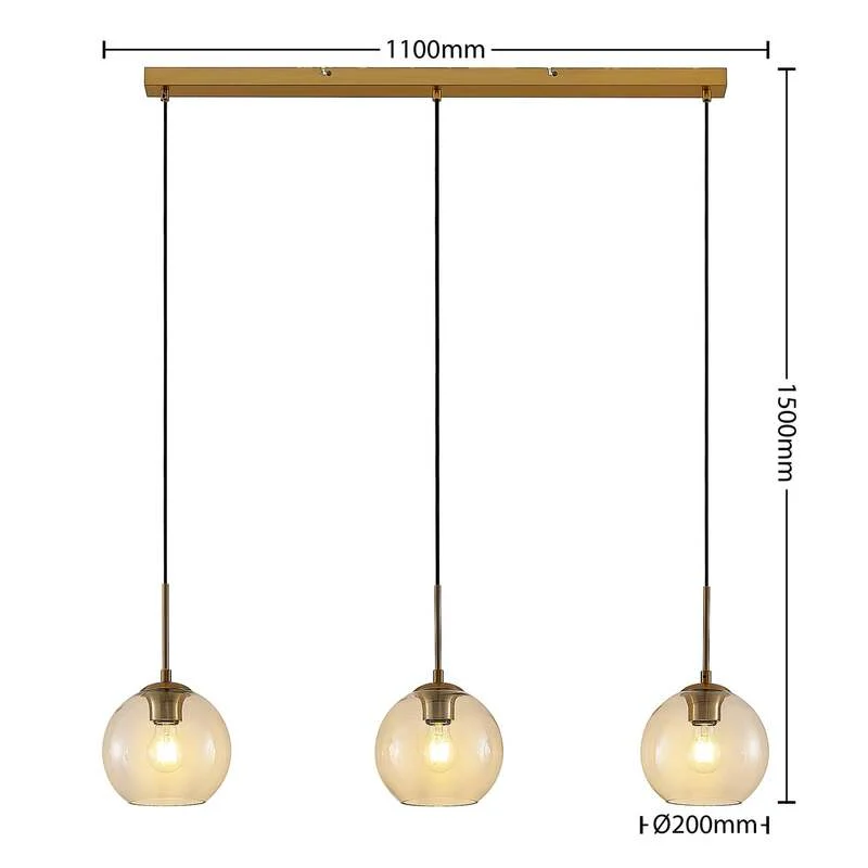 B-Ware Lindby Grady Pendelleuchte Mit Glasschirmen Pendelleuchte Deckenlampe Hängela289