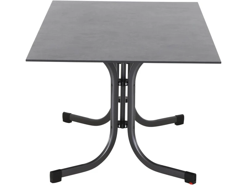 B-Ware Siena Garden Esstisch Klappbar Tisch Stahl Gartenmöbel Farbe Blau HPL Oberfläche