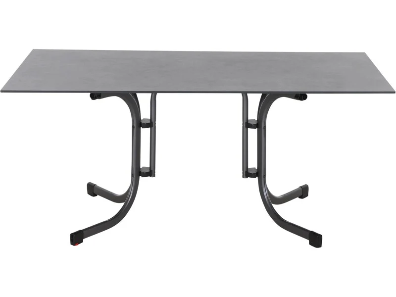 B-Ware Siena Garden Esstisch Klappbar Tisch Stahl Gartenmöbel Farbe Blau HPL Oberfläche