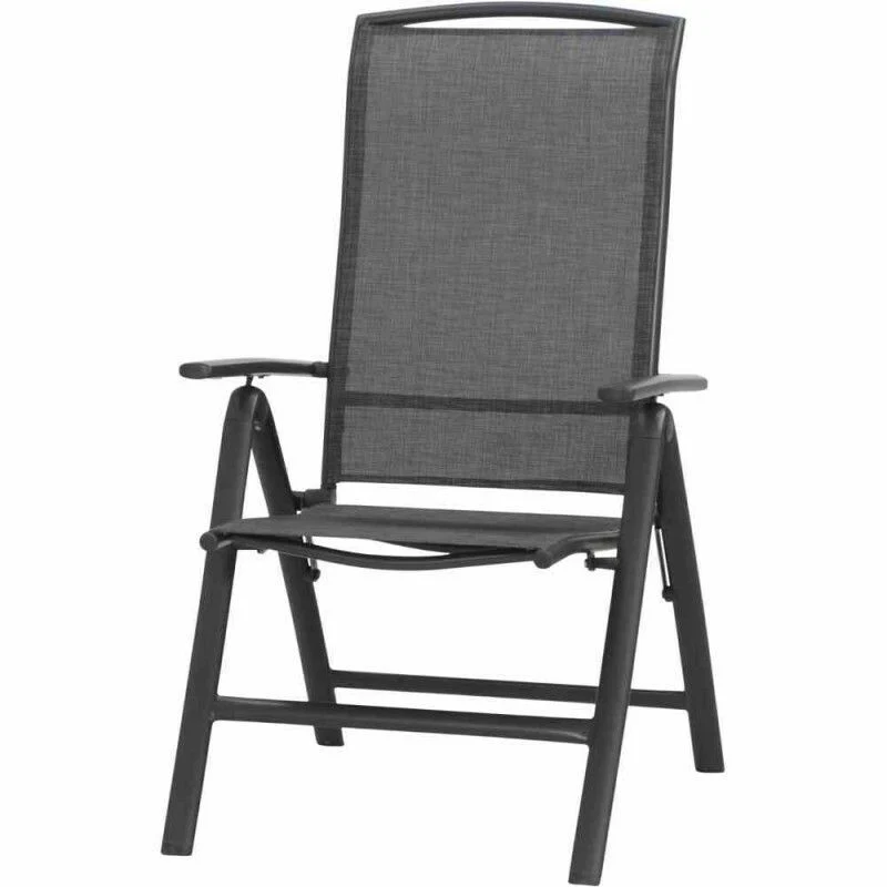 B-Ware Siena Garden Klappsessel Livorno Gartenstuhl Relaxsessel grau klappbar 58x65cm