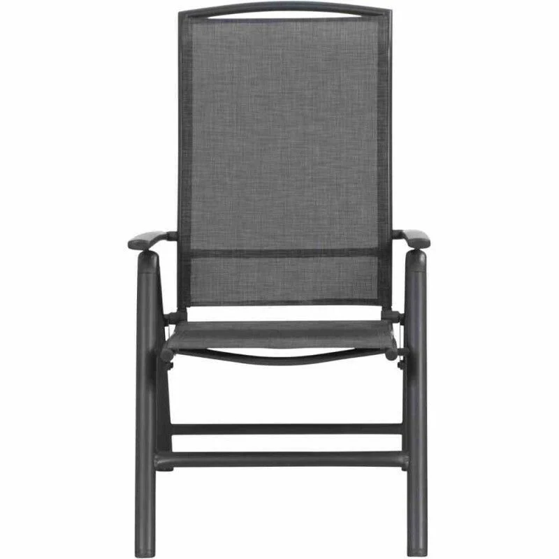 B-Ware Siena Garden Klappsessel Livorno Gartenstuhl Relaxsessel grau klappbar 58x65cm
