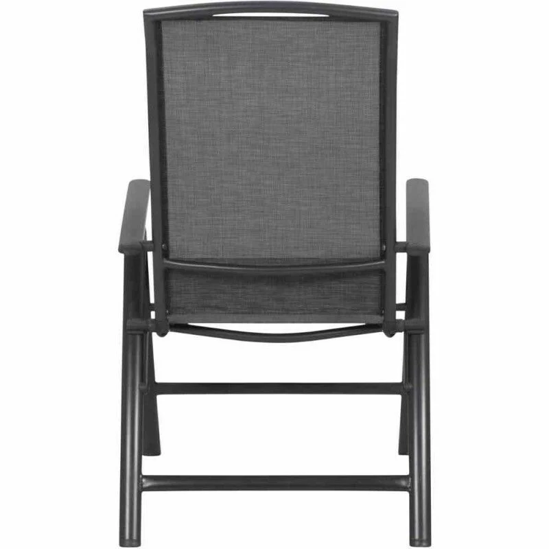B-Ware Siena Garden Klappsessel Livorno Gartenstuhl Relaxsessel grau klappbar 58x65cm
