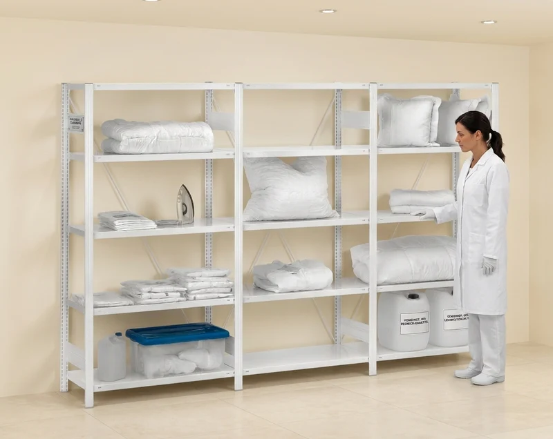Antibakterielles Fachbodenregal Grundregal – hygienisch & belastbar 150 kg