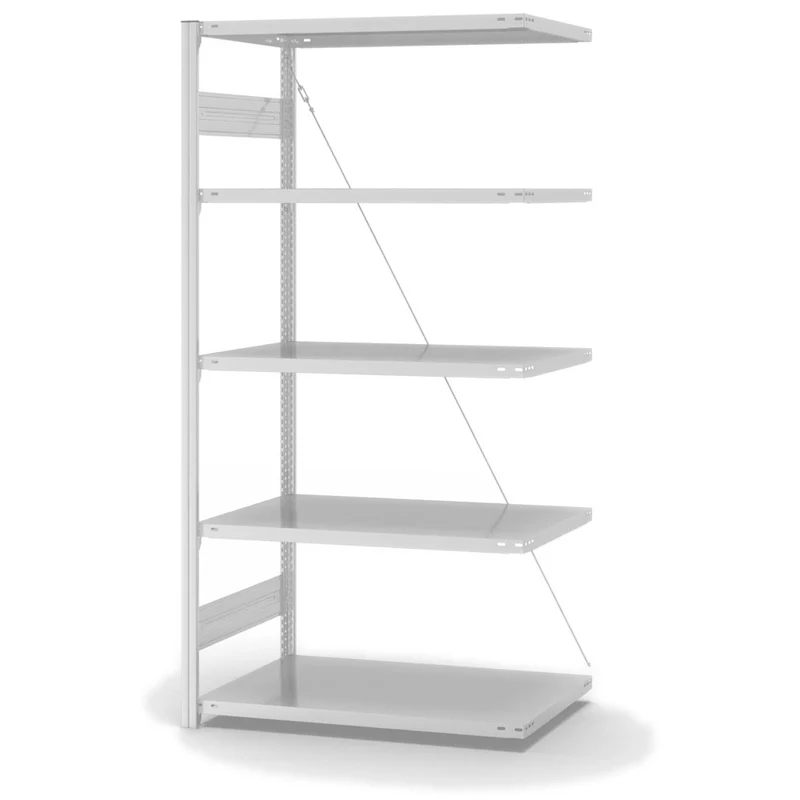 Antibakterielles Fachbodenregal Anbauregal mit Fachlast 150 kg
