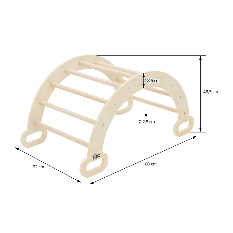 Kletterbogen für Kinder 89x52x45,5 cm Holz Joyz