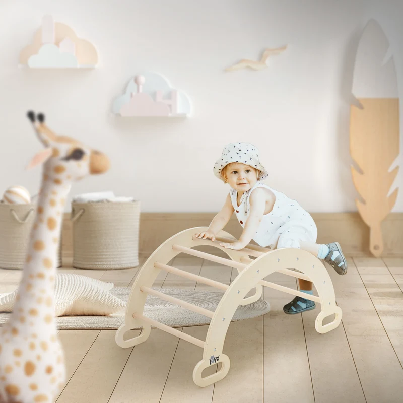 Kletterbogen für Kinder 89x52x45,5 cm Holz Joyz
