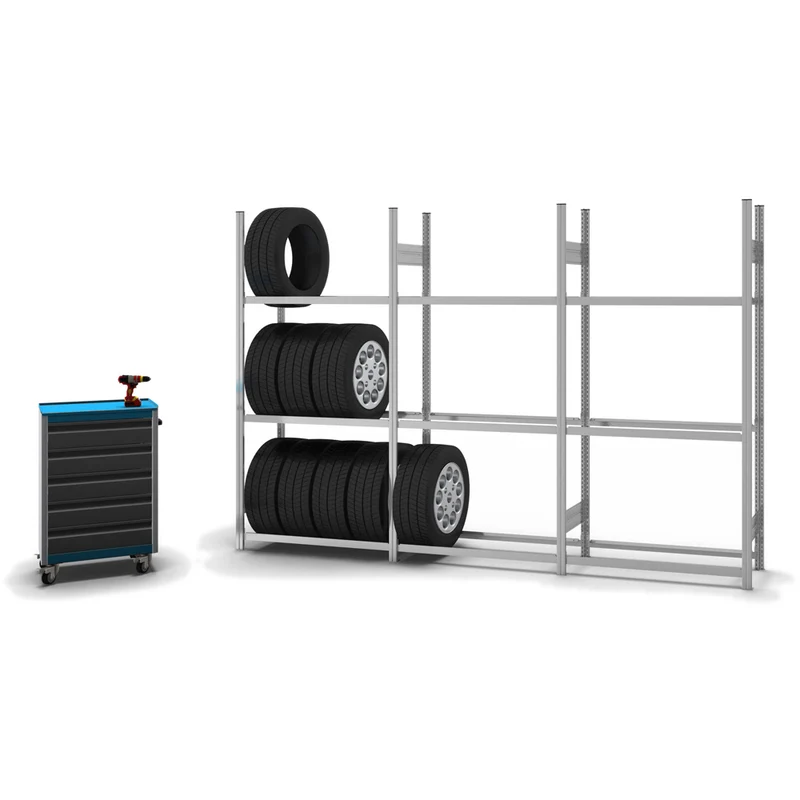 Reifenregal & Räderregal Grundregal | Verzinkt – 150 kg