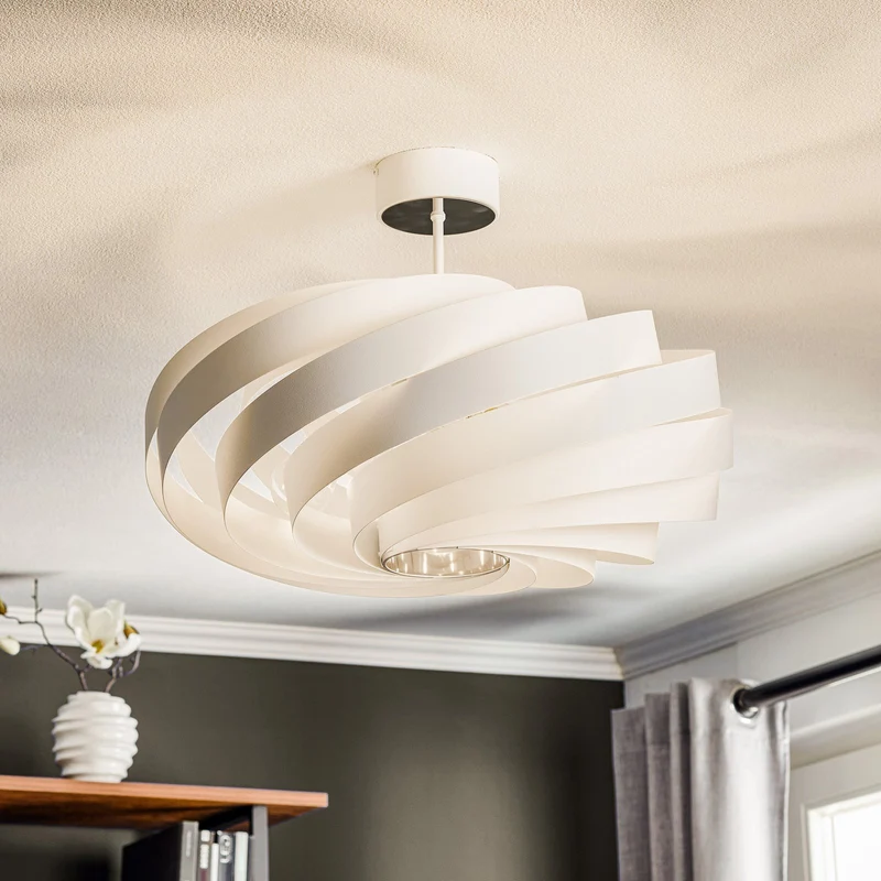 B-Ware Euluna Deckenleuchte Lampe Vento weiß Metall 60 cm Wohnzimmer SIEHE TEXT/FOTO