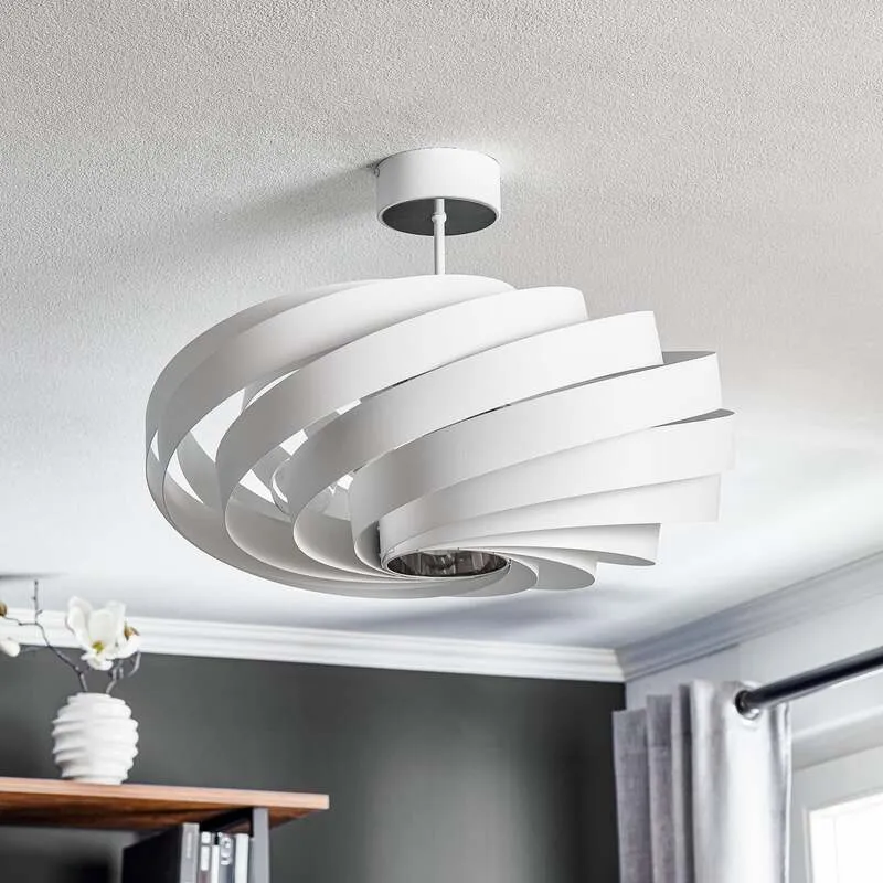 B-Ware Euluna Deckenleuchte Lampe Vento weiß Metall 60 cm Wohnzimmer SIEHE TEXT/FOTO