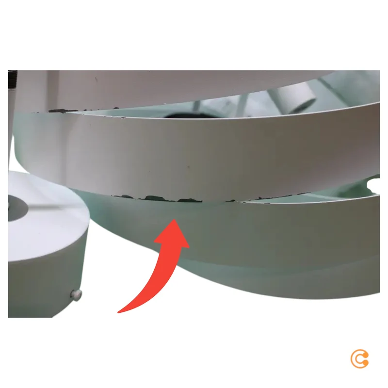 B-Ware Euluna Deckenleuchte Lampe Vento weiß Metall E27 60 cm SIEHE TEXT/FOTO