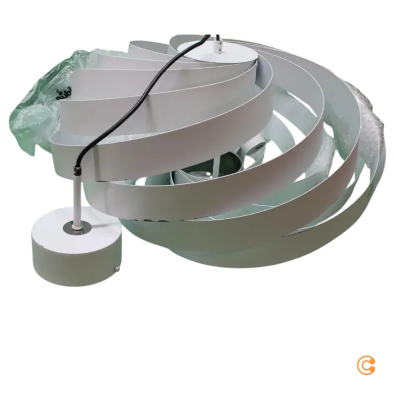 B-Ware Euluna Deckenleuchte Lampe Vento weiß Metall E27 60 cm SIEHE TEXT/FOTO