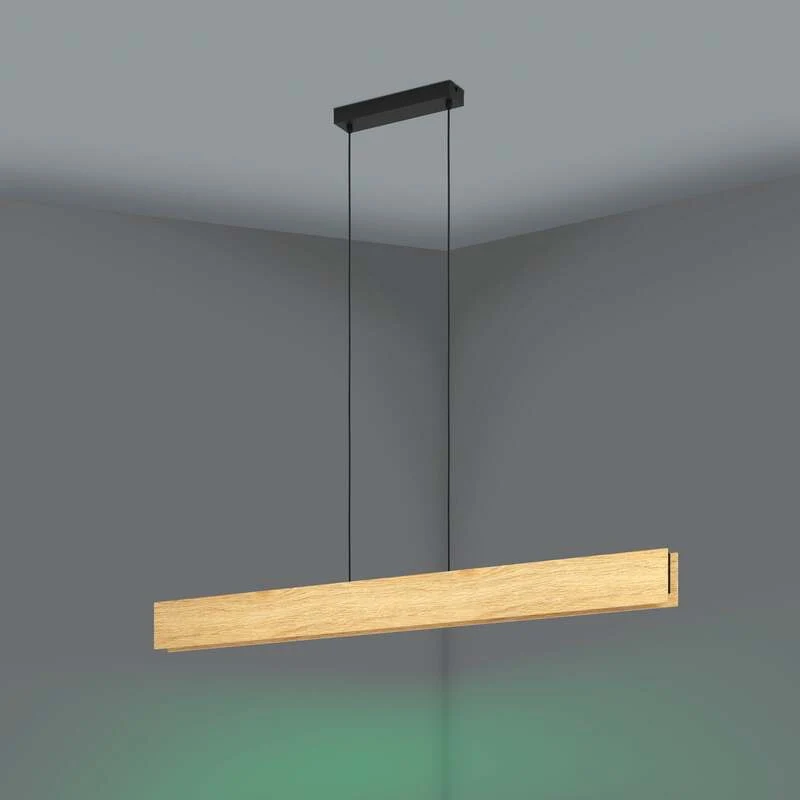 C-Ware EGLO Hängeleuchte Pendelleuchte Smart Zig LED Anchorena Z Holz hell schwarz w909
