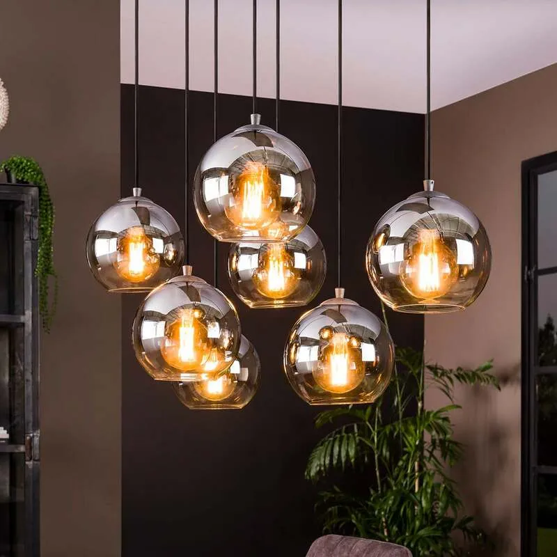 B-Ware Hängeleuchte Allessandra Hängelampe Deckenlampe Lampe Glasschirm SIEHE TEXT/FOTO