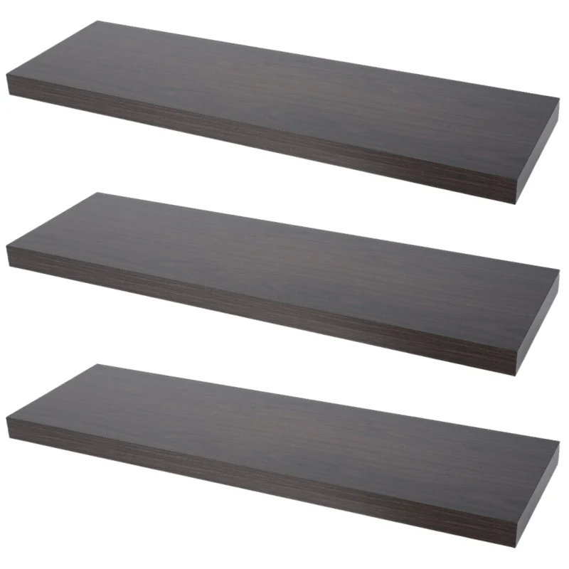 Verdecktes Bücherregal - 3er Pack- Wenge - 80cm