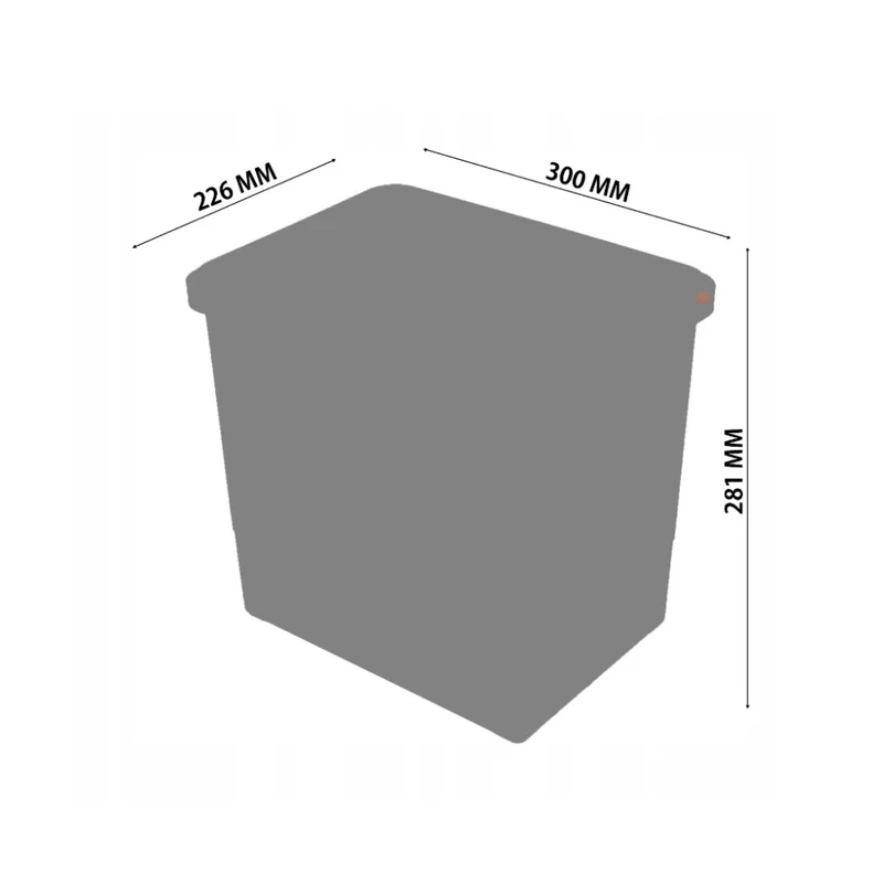 Mülleimer Mülltrennung Soft-Close 3 x 15L + 3 x 6L - 60cm Küchenschrank
