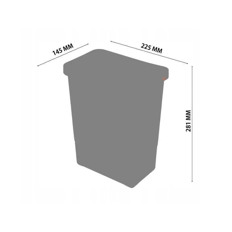 Mülleimer Mülltrennung Soft-Close 3 x 15L + 3 x 6L - 60cm Küchenschrank