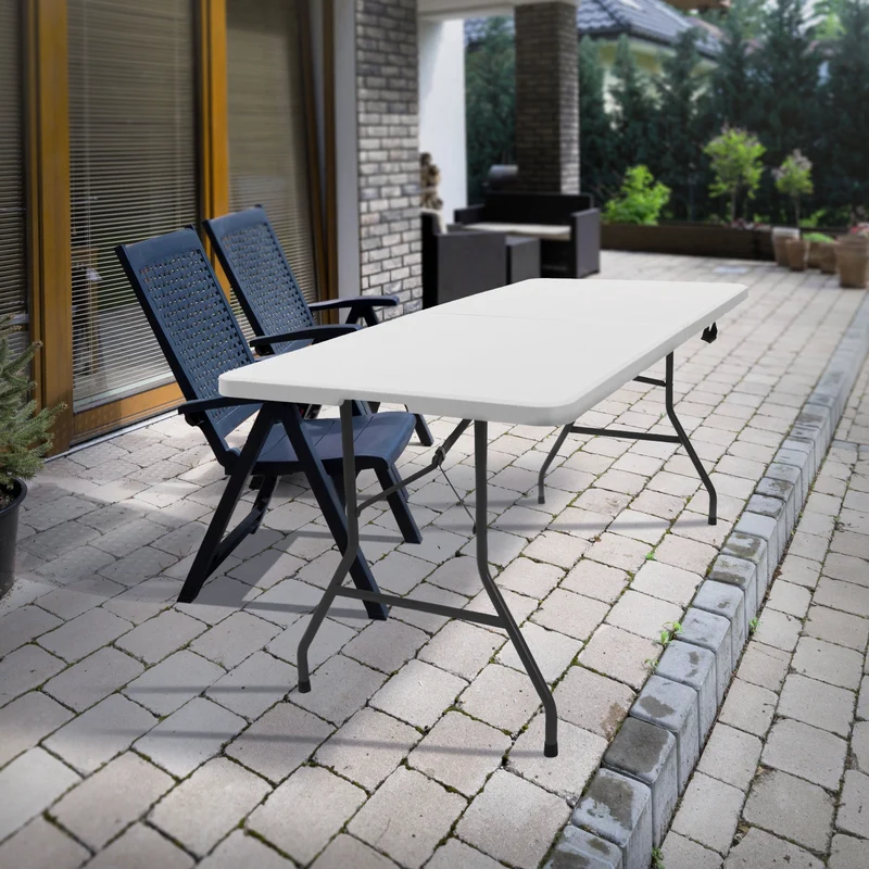 Campingtisch klappbar 180x74 cm aus Kunststoff ML-Design
