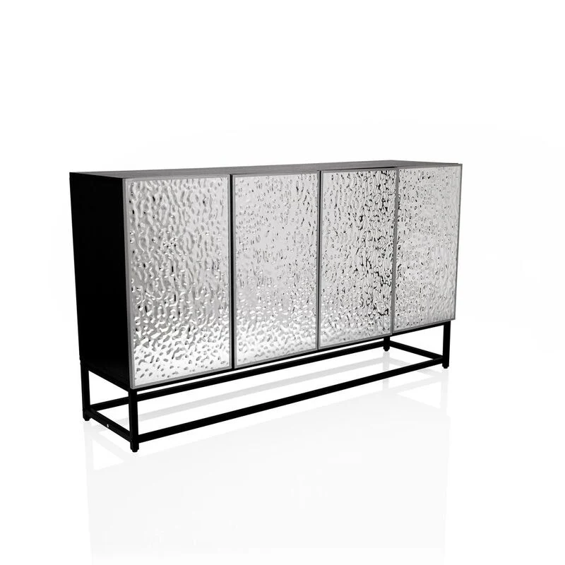 D-Ware hjh LIVING Kommode Sideboard Aufbewahrung METALLIO MDF DEFEKTWARE