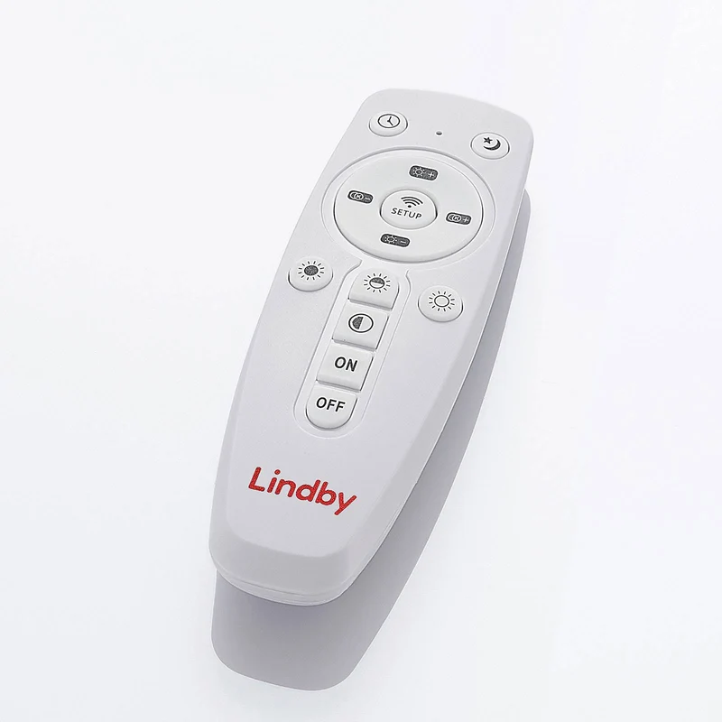 C-Ware Lindby Deckenlampe Deckenleuchte LED Lampe Narima silber Fernbedienung dimm970