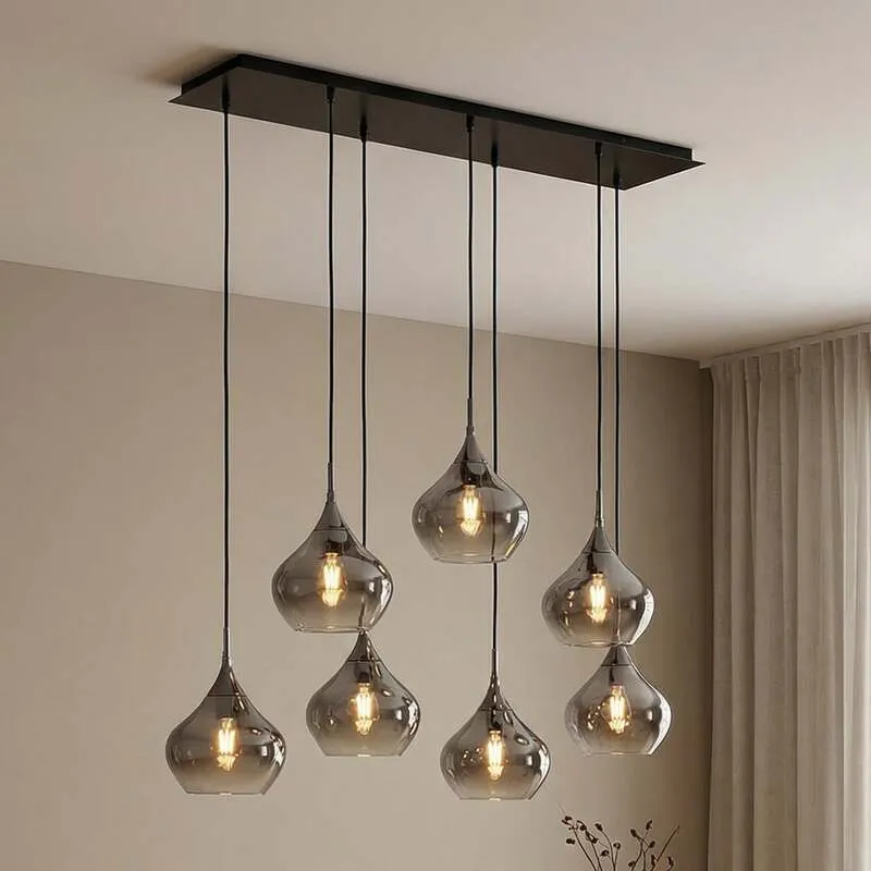B-Ware Lucande Hängeleuchte Jarven Hängelampe Deckenlampe Lampe schwarz SIEHE TEXT/FOTO
