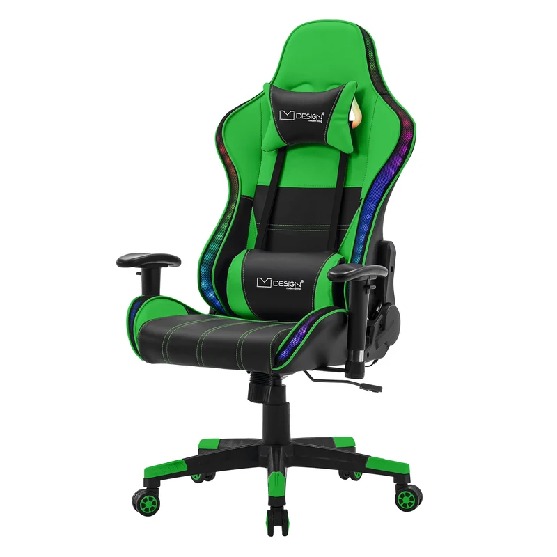 Gaming Stuhl PVC-Leder RGB