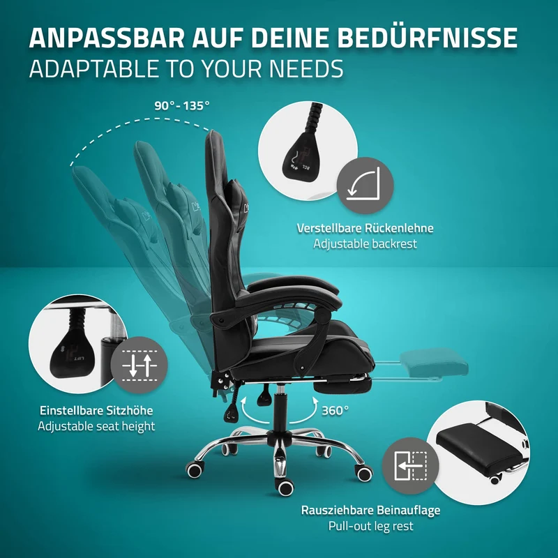 Gaming Stuhl PU-Leder