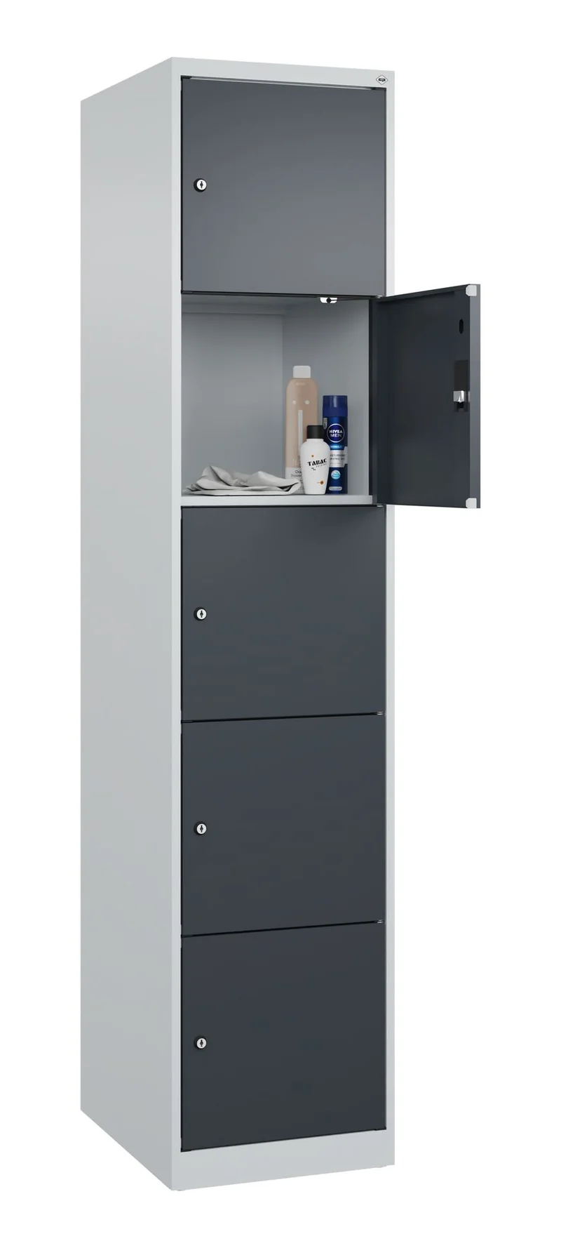 Schließfachschrank Evolo Plus – Metall-Spind mit wählbaren Fächern & Farben