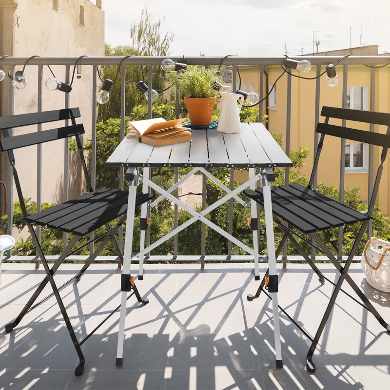 Campingtisch faltbar 90x51,5 cm aus Aluminium ML-Design